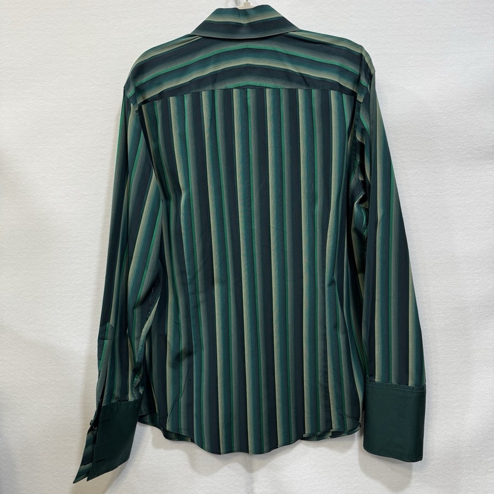 Banana Republic  Mens 17-17 1/2 X- Large Cotton Button Long Shirt Vintage Lookin - Picture 10 of 16